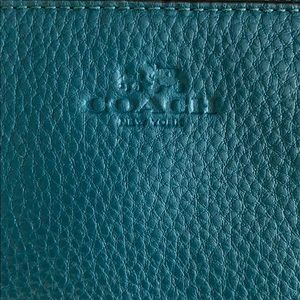 Teal Coach Wristlet (NWT)